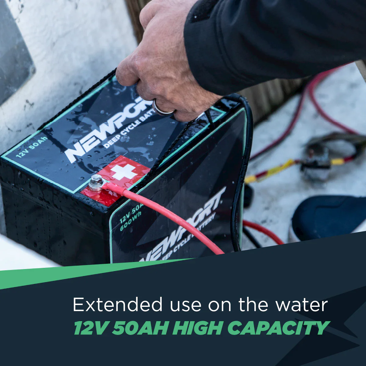 12V 50Ah Deep Cycle Marine Battery - Image 9