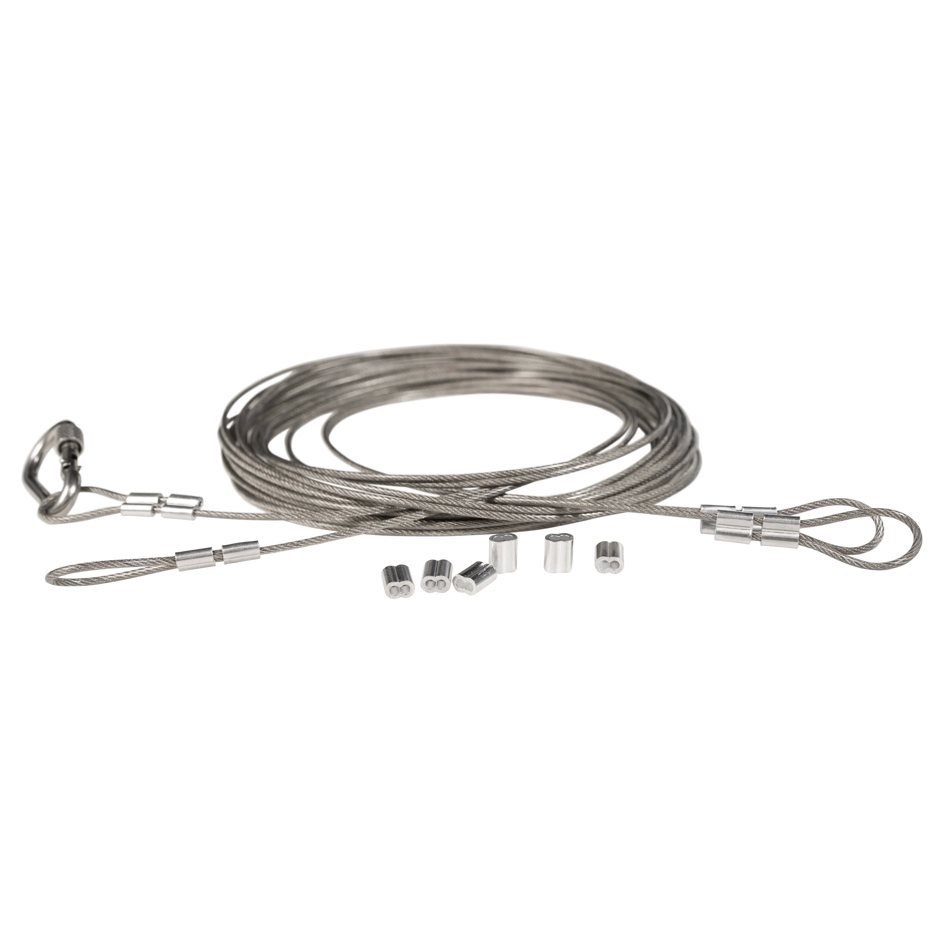 NK300 Steering Cable Kit - Wire Steering Cables/Ferrules/Carabiners - Image 2